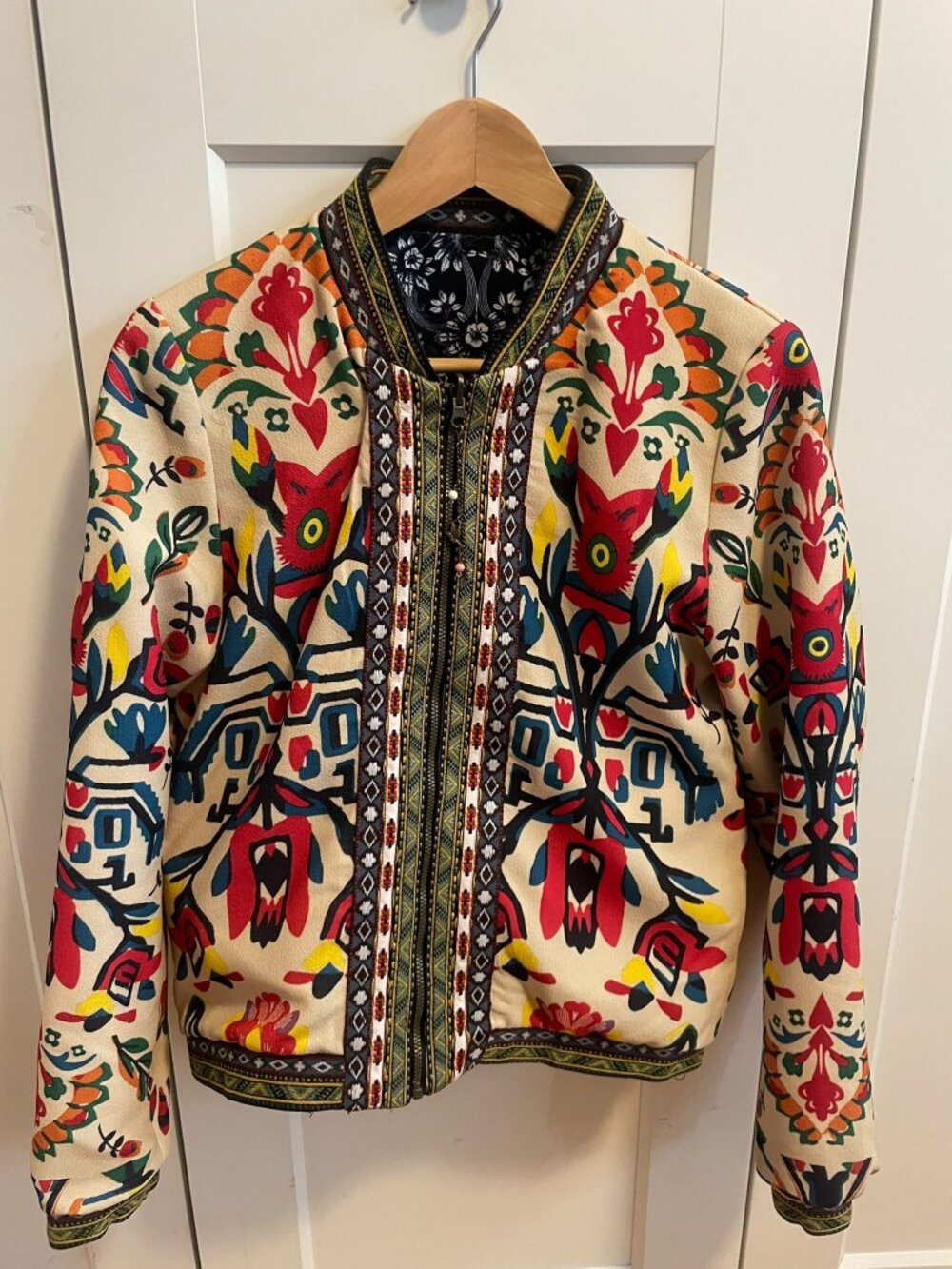 Desigual Reversible Floral Bomber Jacket | NWT | Size 40